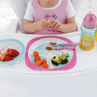 Prato com Divisórias para bebê Animal Fun Girafinha - Buba