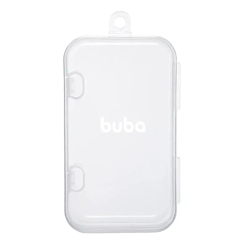 Babador com Cata-migalhas em Silicone com Estojo Arco-Íris (3m+) - Buba