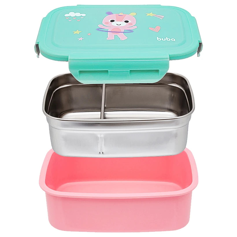 Bentô Box BubaZoo Unicórnio 600ml - Buba
