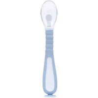 Colher Flexível em Silicone com Ventosa Azul - Buba