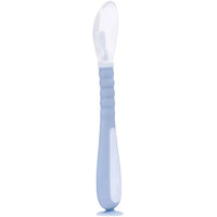 Colher Flexível em Silicone com Ventosa Azul - Buba