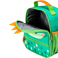 Kit Escolar: Lancheira Térmica + Lunchbox + Garrafinha BubaZoo Dino