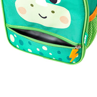 Kit Escolar: Lancheira Térmica + Lunchbox + Garrafinha BubaZoo Dino