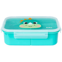 Kit Escolar: Lancheira Térmica + Lunchbox + Garrafinha BubaZoo Dino