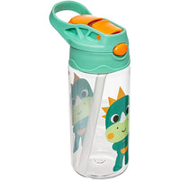 Kit Escolar: Lancheira Térmica + Lunchbox + Garrafinha BubaZoo Dino