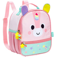 Kit Escolar: Lancheira Térmica + Lunchbox + Garrafinha BubaZoo Unicórnio