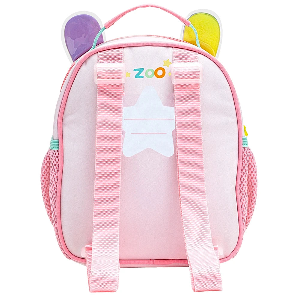 Kit Escolar: Lancheira Térmica + Lunchbox + Garrafinha BubaZoo Unicórnio