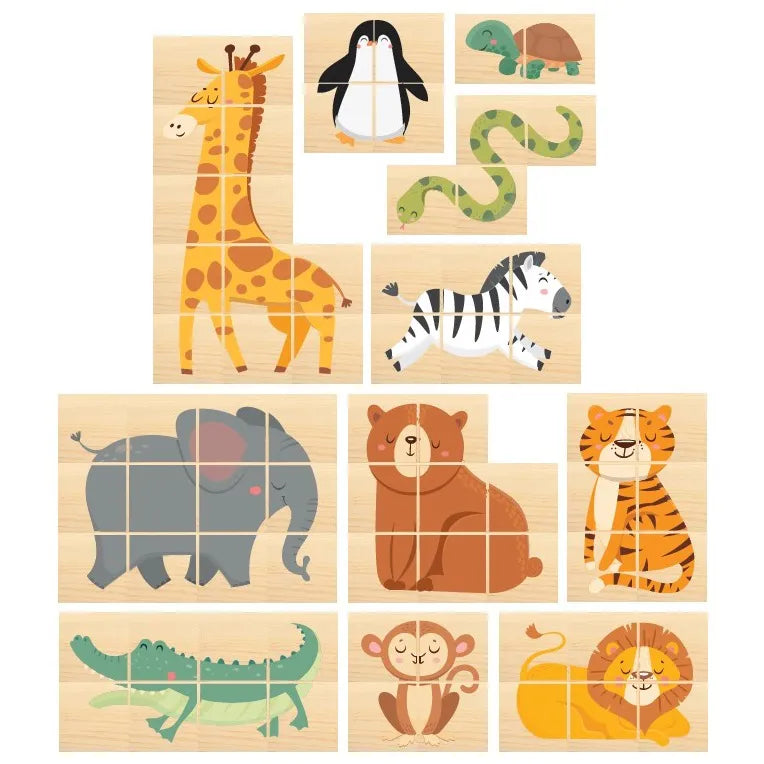 Quebra-Cabeças Cubos Baby Selva
