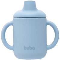 Copo de Transição em Silicone com Alça Azul 120ml - Buba