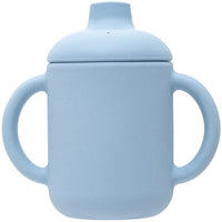 Copo de Transição em Silicone com Alça Azul 120ml - Buba