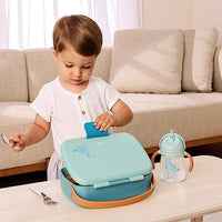 Kit Escolar: Lancheira Térmica + Bentô Box Magic Dino