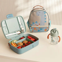Kit Escolar: Lancheira Térmica + Bentô Box Magic Dino