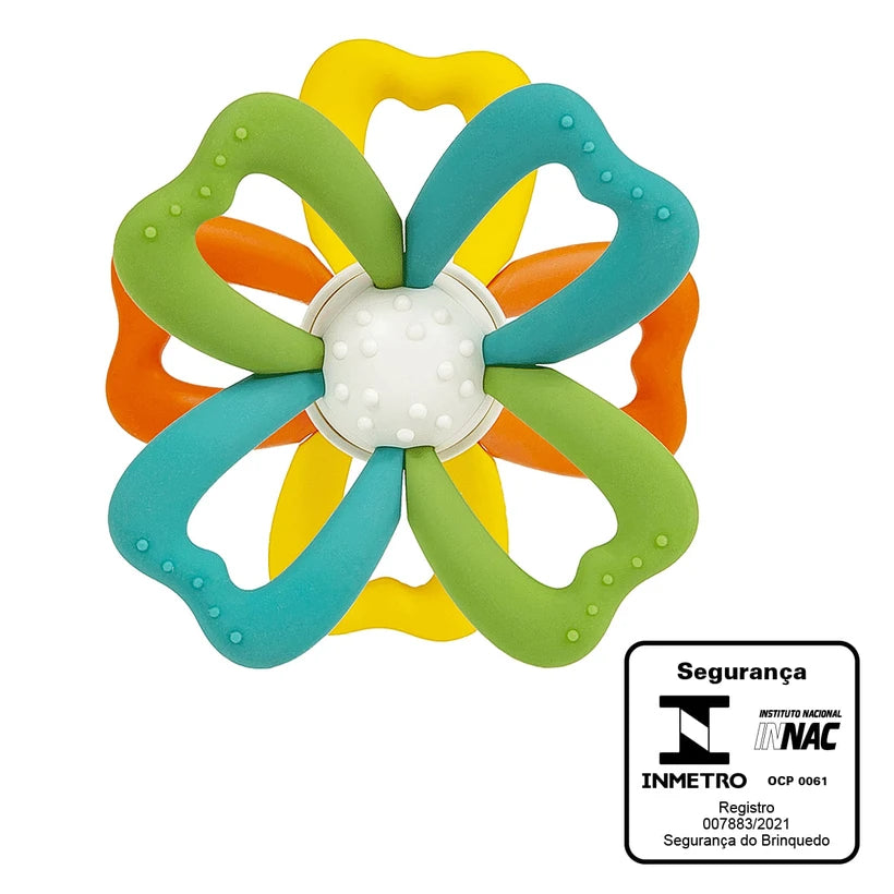 Mordedor Soft em Silicone com Rotação (4m+) - Buba