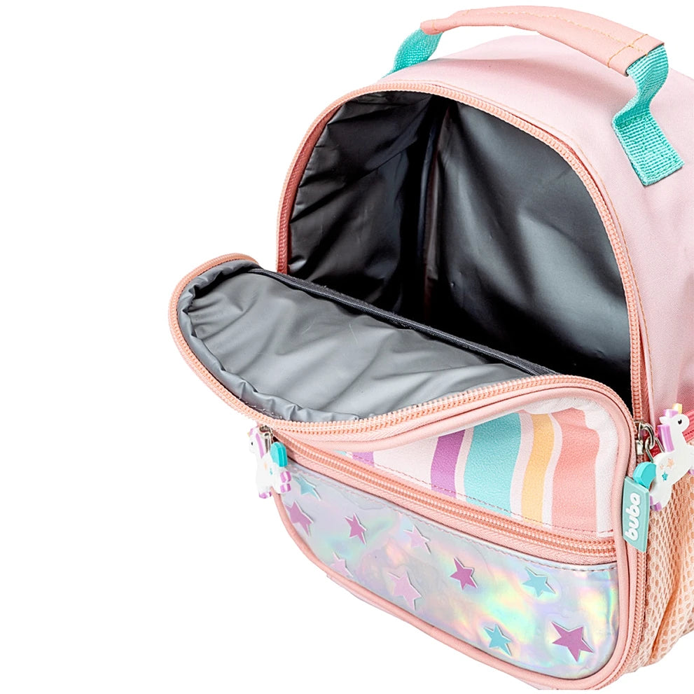 Kit Escolar: Lancheira Térmica + Bentô Box Magic Unicórnio