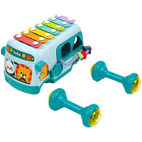 Ônibus de Atividades com Xilofone e Chocalho BubaZoo (12m+) - Buba