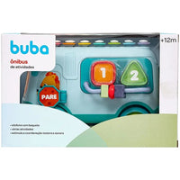 Ônibus de Atividades com Xilofone e Chocalho BubaZoo (12m+) - Buba
