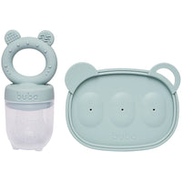 Kit Porta-Frutinhas e Forminha em Silicone Verde - Buba