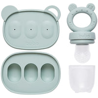 Kit Porta-Frutinhas e Forminha em Silicone Verde - Buba