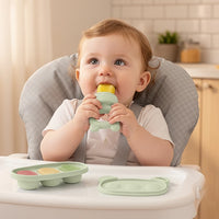 Kit Porta-Frutinhas e Forminha em Silicone Verde - Buba