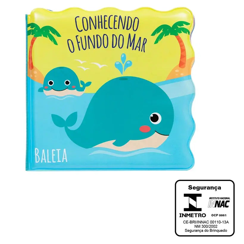 Livro Educativo para Banho "Conhecendo o Fundo do Mar" (6m+) - Buba