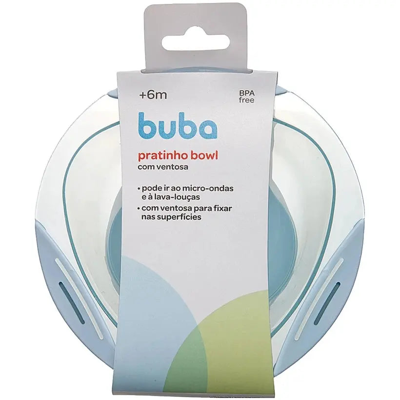 Pratinho Bowl com Ventosa Azul (6m+) - Buba