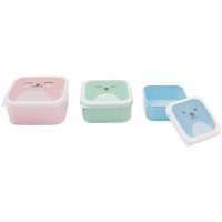 Kit 3 Porta Papinha para bebê Gumy Rosa - Buba