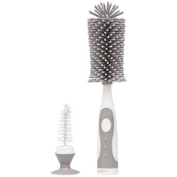 Escova para Mamadeira em Silicone Cinza - Buba