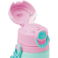 Garrafa de Alumínio com Canudo Animal Fun Girafinha 400ml - Buba