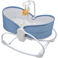Cadeira Moisés Aconchego com Vibração e Sons Azul (0-18kg) - Clingo