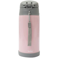 Garrafa Térmica Inox Parede Dupla 400ml Gumy Rosa (3m+) - Buba