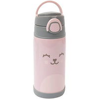 Garrafa Térmica Inox Parede Dupla 400ml Gumy Rosa (3m+) - Buba