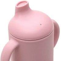 Copo de Transição em Silicone com Alça Rosa 120ml - Buba