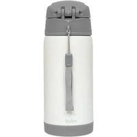 Garrafa Térmica Inox Parede Dupla 400ml Gumy Off White - Buba