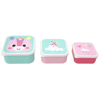Kit 3 Potinhos para bebê BubaZoo Unicórnio - Buba