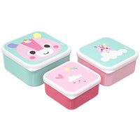Kit 3 Potinhos para bebê BubaZoo Unicórnio - Buba