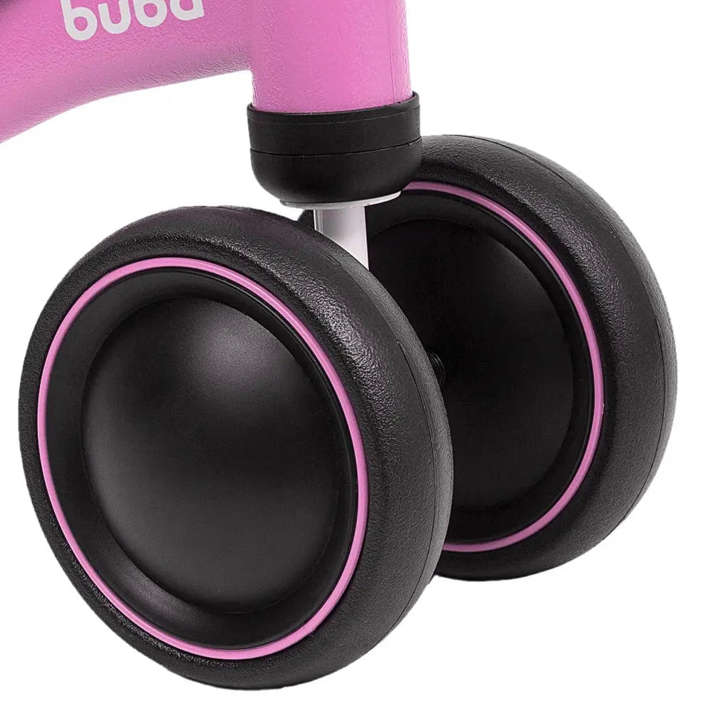 Bicicleta de Equilíbrio 4 rodas Rosa (12m+) - Buba