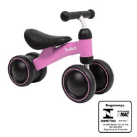 Bicicleta de Equilíbrio 4 rodas Rosa (12m+) - Buba