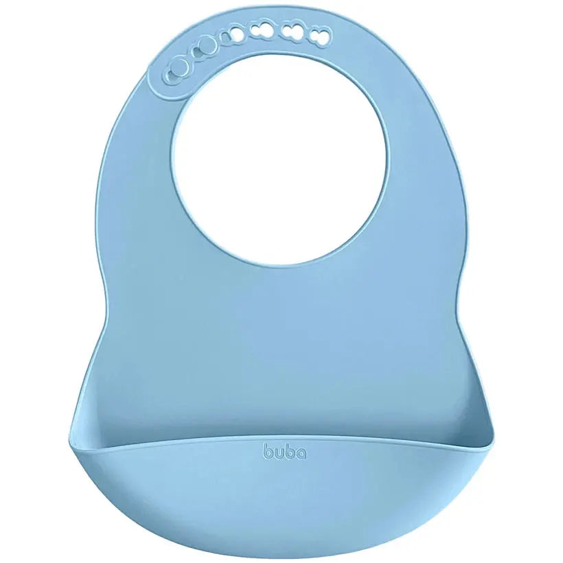 Kit Refeição para bebê em Silicone Azul  - Buba