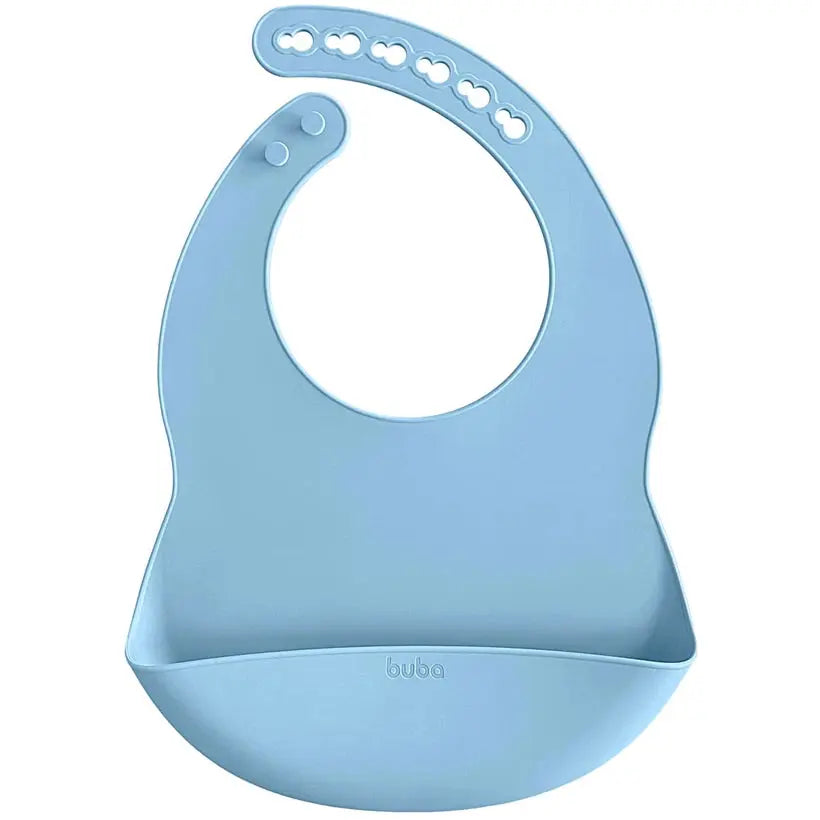 Kit Refeição para bebê em Silicone Azul  - Buba