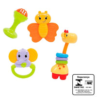 Conjunto de Chocalhos e Mordedores Fun 4un - Buba