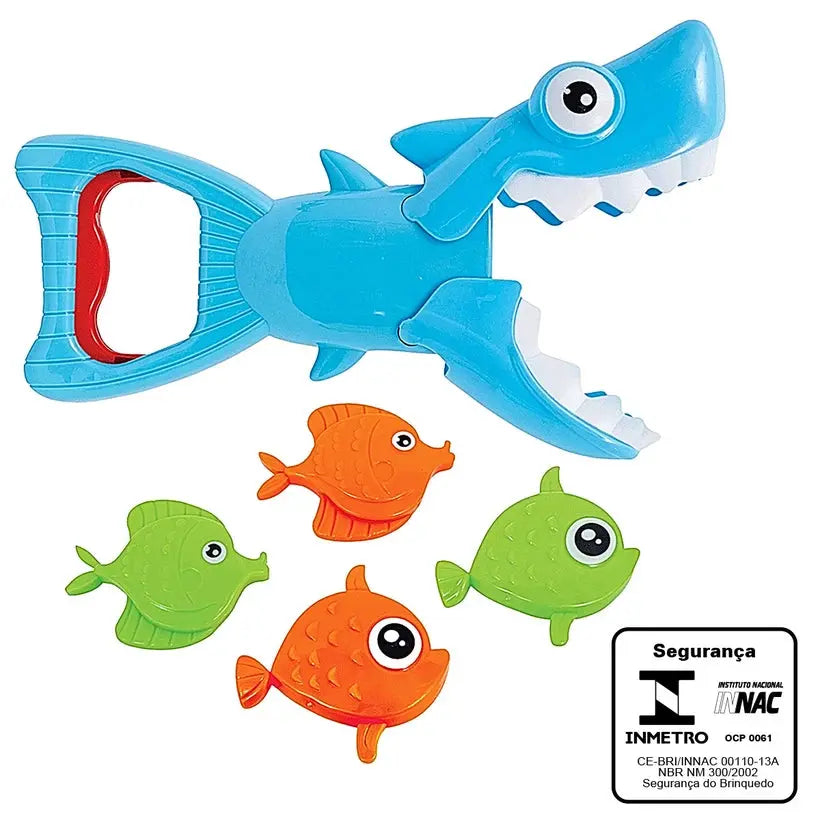 Brinquedo de Banho Tubarão Pega Peixinhos (3+) - Buba
