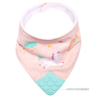 Babador Bandana com Mordedor Magic Unicornio- Buba