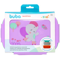 BENTO BOX INOX COM TRAVA E DIVISÓRIAS BUBAZOO ELEFANTE MARMITA POTE