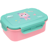 BENTO BOX INOX COM TRAVA E DIVISÓRIAS BUBAZOO UNICÓRNIO MARMITA POTE