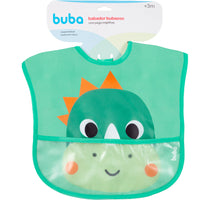BABADOR COM BOLSO BUBAZOO DINO BABEIRO