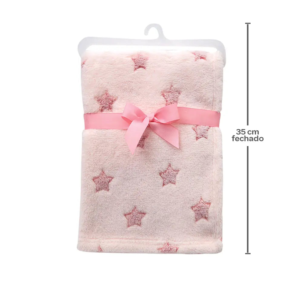 Mantinha Estrelinhas Rosa Buba