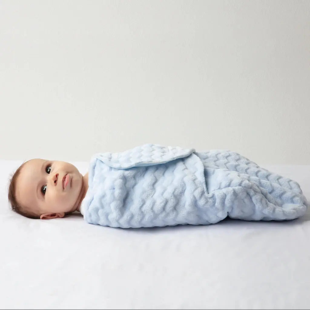 Cobertor de vestir para bebê Baby Super Soft Azul  - Buba