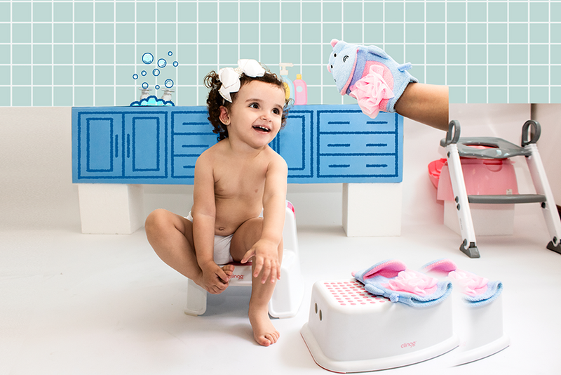 ESPONJA PARA BANHO INFANTIL - HIPOPOTAMO