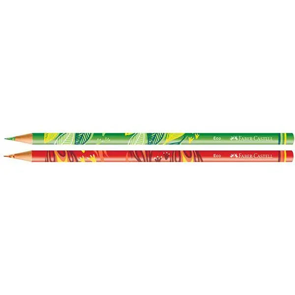 Lápis de cor 12 cores + 2 misturinhas Dinossauro - Faber-Castell