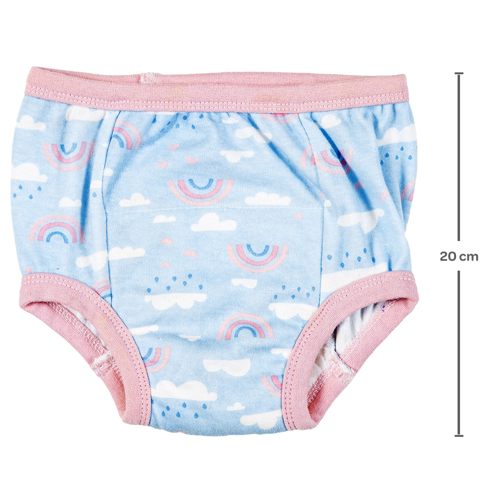 KIT 2 CALCINHAS 3 A 4 ANOS DE DESFRALDE ARCO-IRIS BUBA